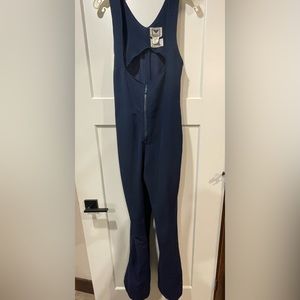 Bright Navy Blue Obermeyer Vintage One Piece Ski Jumpsuit Softshell